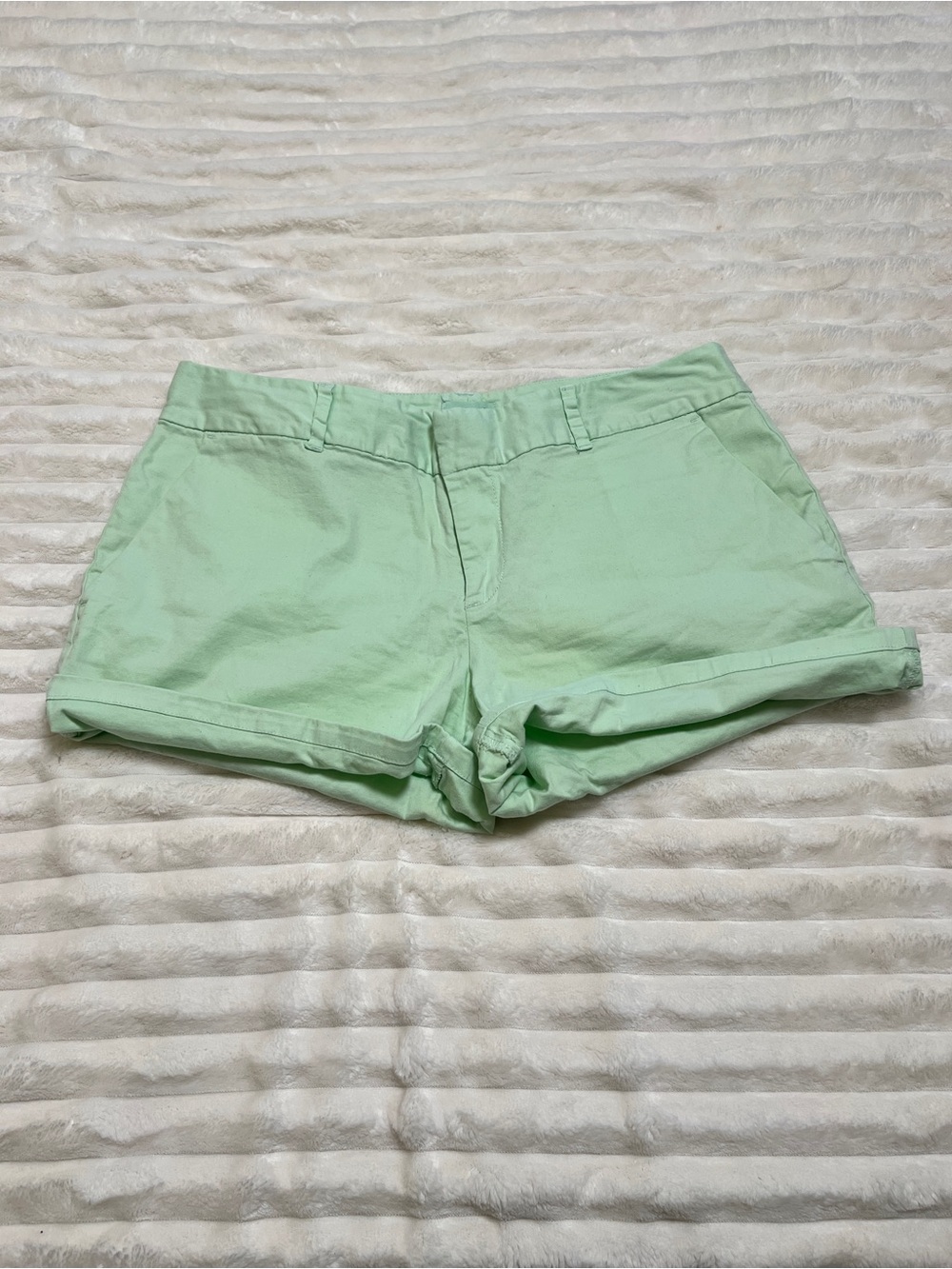Masion Jules light green 98% cotton shorts